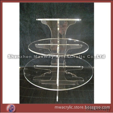 Circle Stacking 5mm PMMA Cake Stand Holder